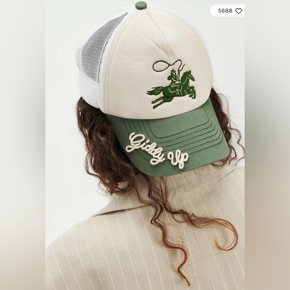 Free People Giddy Up Trucker Hat, NWT - Picture 3 of 4